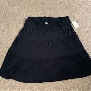 St. John's Bay Skirts - Black Tiered Skirt St. John's Bay Skirts - Black Tiered Skirt